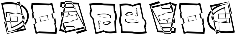 Ambigram for deadbeef in Whimsy